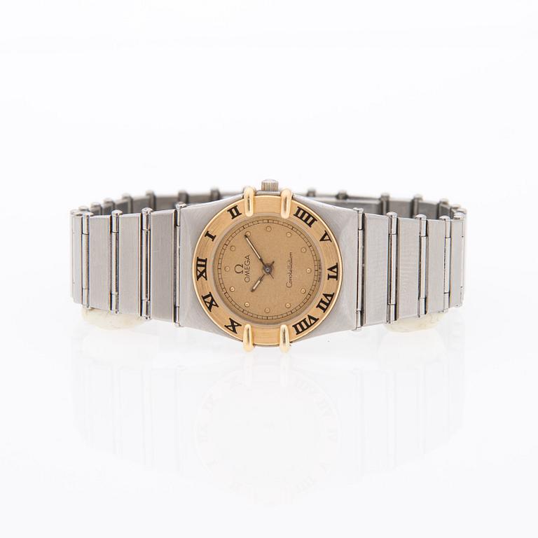 ARMBANDSUR, dam, Omega Constellation stål och guld. Originalbox.