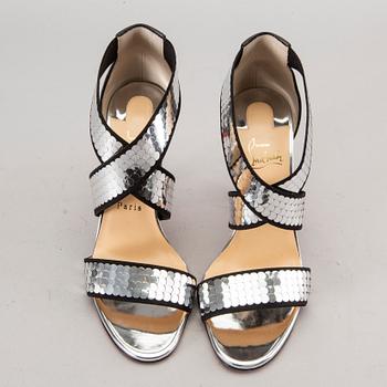 SANDALETTER, Christian Loboutin,  "Xili Disco Balls", storlek 38,5.