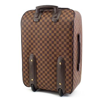 LOUIS VUITTON,  "Pégase 60" Damier, carry on suitcase on wheels.