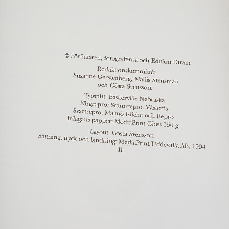 Seven books on Swedish glass, silver and furniture.