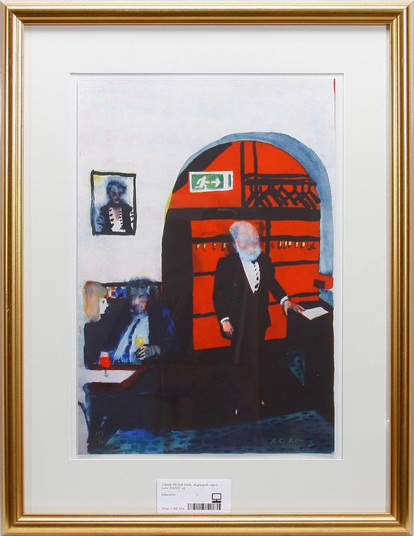 PETER DAHL, färglitografi, sign o numr 255/375.