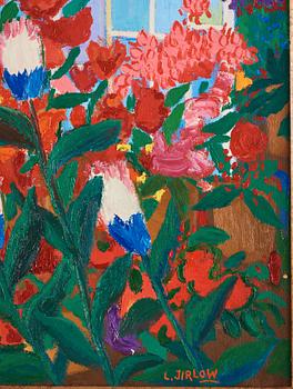 Lennart Jirlow, Flowers in front of the greenhouse.