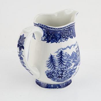 Reinhard Richter, matservis, 79-delar, flintgods, "Maisema" (Landscape), Arabia, Finland.