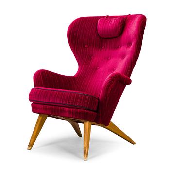 Carl Gustaf Hiort af Ornäs, A mid-20th-century armchair 'Siesta' manufacturer Puunveisto Oy - Träsnideri Ab, Finland.