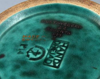 SKÅL, stengods, "Argenta" W Kåge, Gustavsberg.