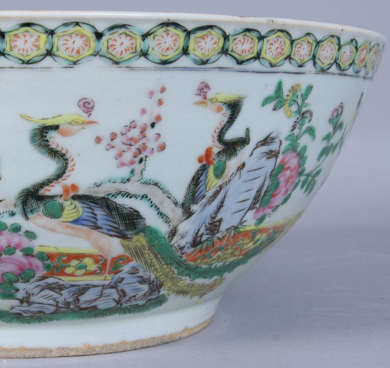 BÅLSKÅL, porslin, Kina, 1800-tal.