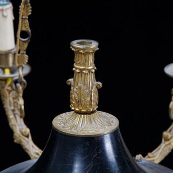 An Empire style chandelier, 19th Century.