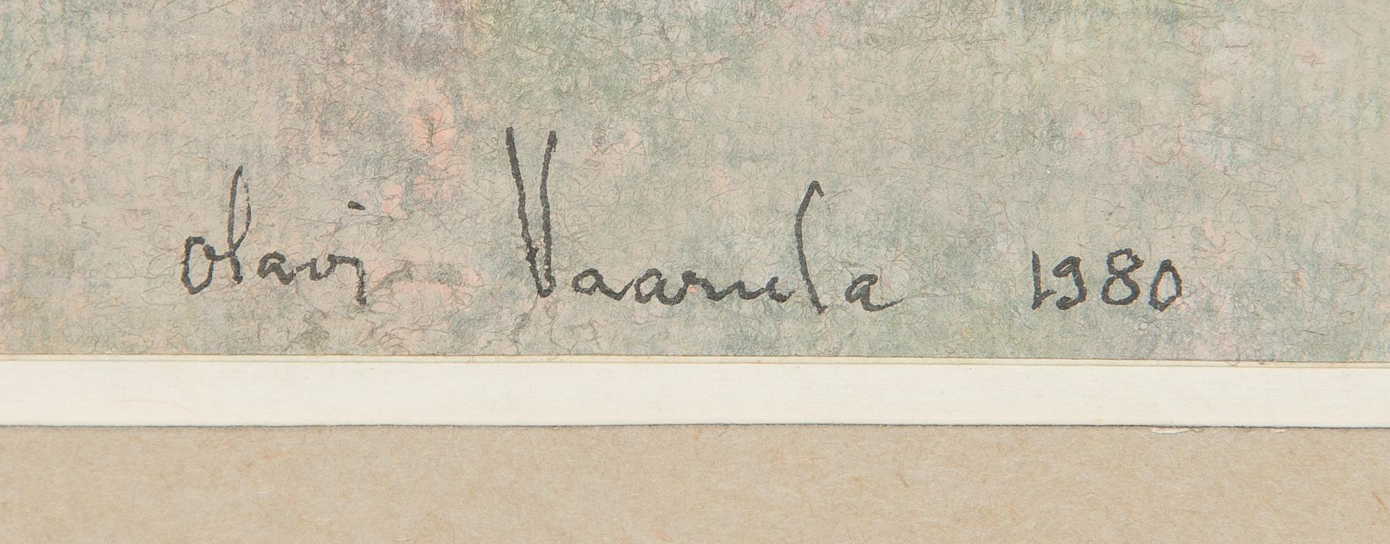 Olavi Vaarula, blandteknik, signerad och daterad 1980.