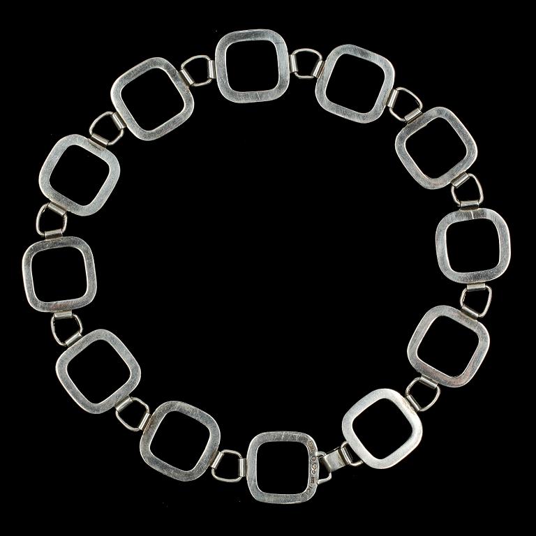 COLLIER, silver, Högberg & Co, Göteborg, 1963. Ca 100 gr.