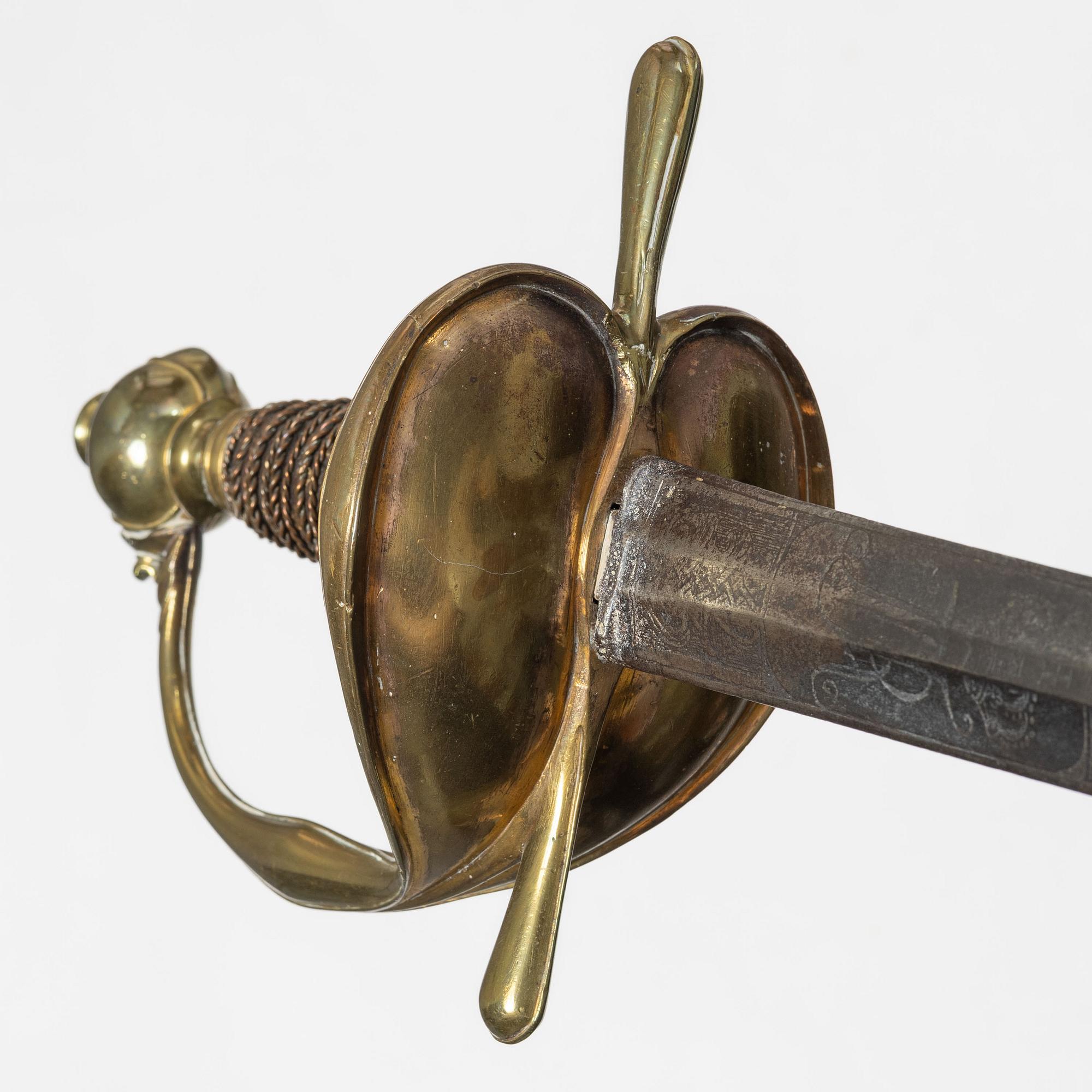 Värja, för officer, 1700-tal.