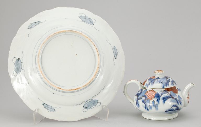 PARTI PORSLIN, 3 delar, Japan, 1800-1900-tal.