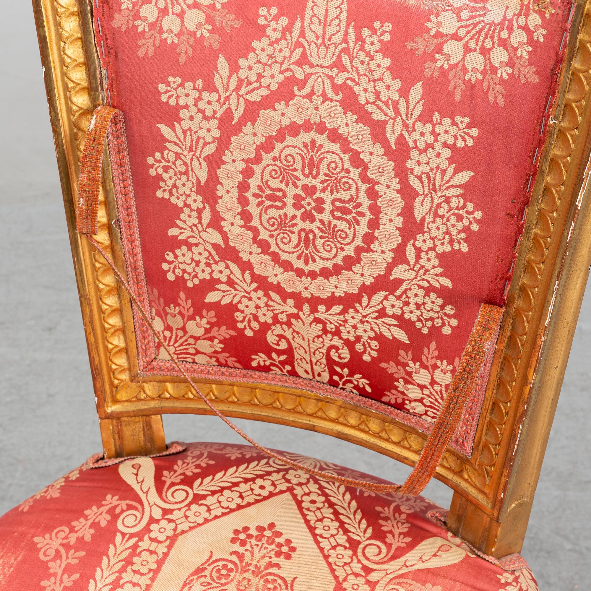A pair of Gustavian chairs, second half of the 18th Century.