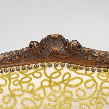 An Armchair, Louis XV style, 19th century.