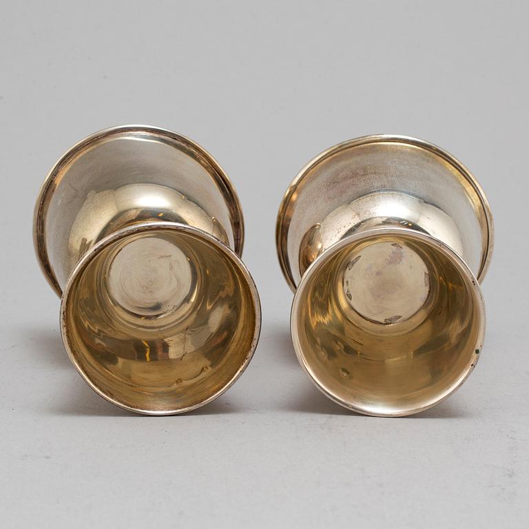 CODAN, bägare, 8 st, sterlingsilver. Mexiko, 1900-talets mitt.