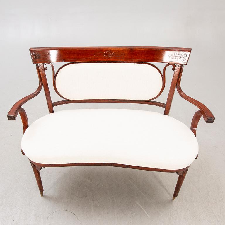 A five pcs Jacob & Josef Kohn sofa and chairs Vienna early 1900s.