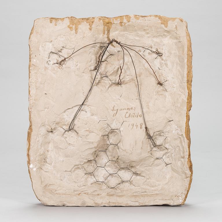 Gunnar Uotila, a relief, stoneware, signed and dated 1948.