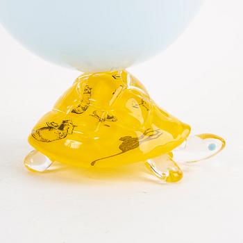 Susann Wallander, signed glass bowl.