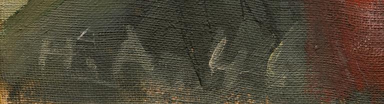 HANNES AUTERE, olja på duk, uppfodrad på kartong, signerad H.A. och daterad -46.