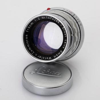 Camera, Leica M3 with lens, manufactured in 1957.