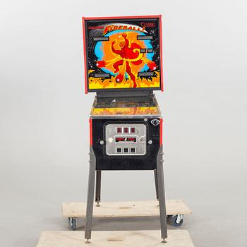 A "Fireball Classic" Bally 1980's pinball machine.