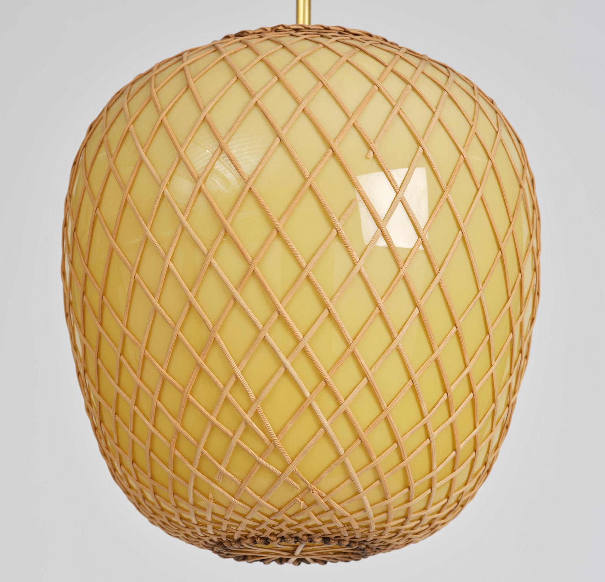 Swedish Modern, a pair of ceiling lamps, 1940s.