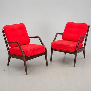SOFFA och  KARMSTOLAR, ett par, 1900-talets andra hälft.