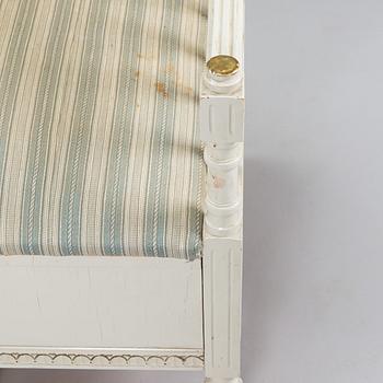 Sohva, kustavilaistyylinen, 1900-luvun alku.