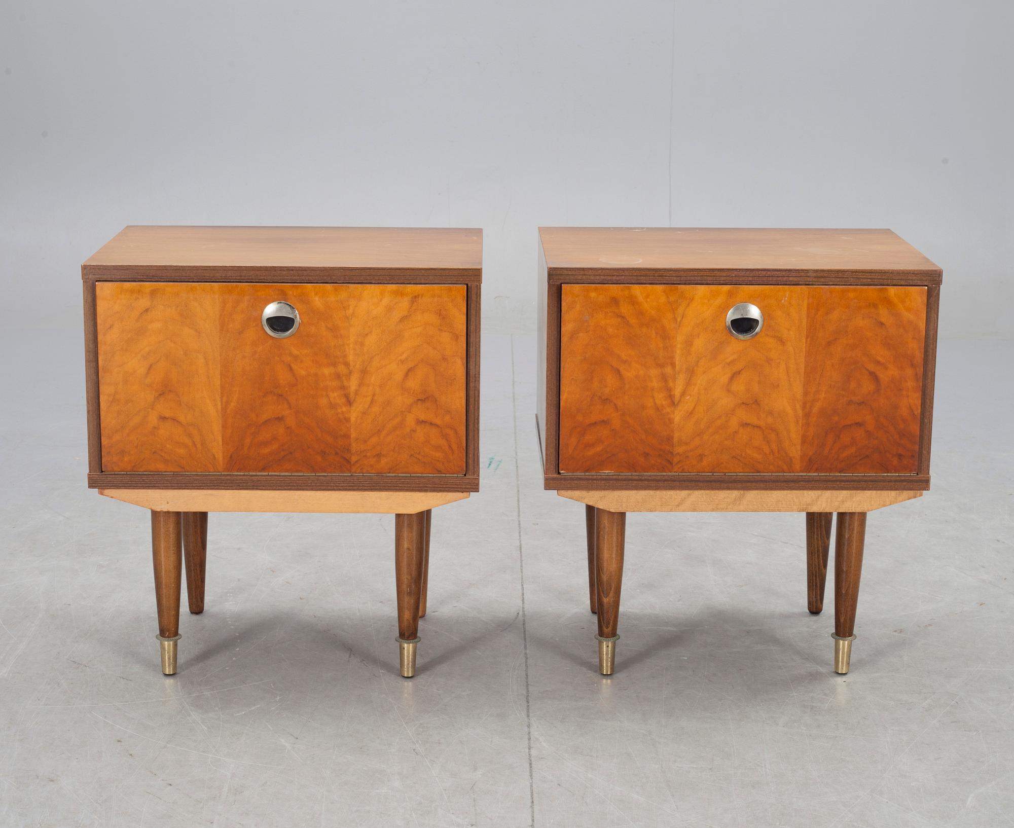 SÄNGBORD, ett par, 1960-tal.
