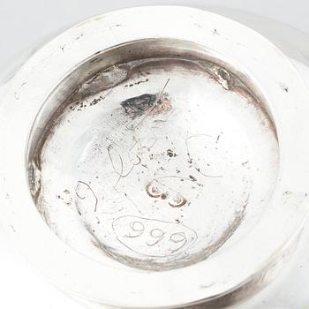 A Swedish 18th century silver brandy-bowl.