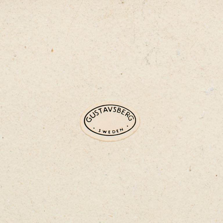 LISA LARSON, väggplatta, "Gamla stan", stengods, Gustavsberg.