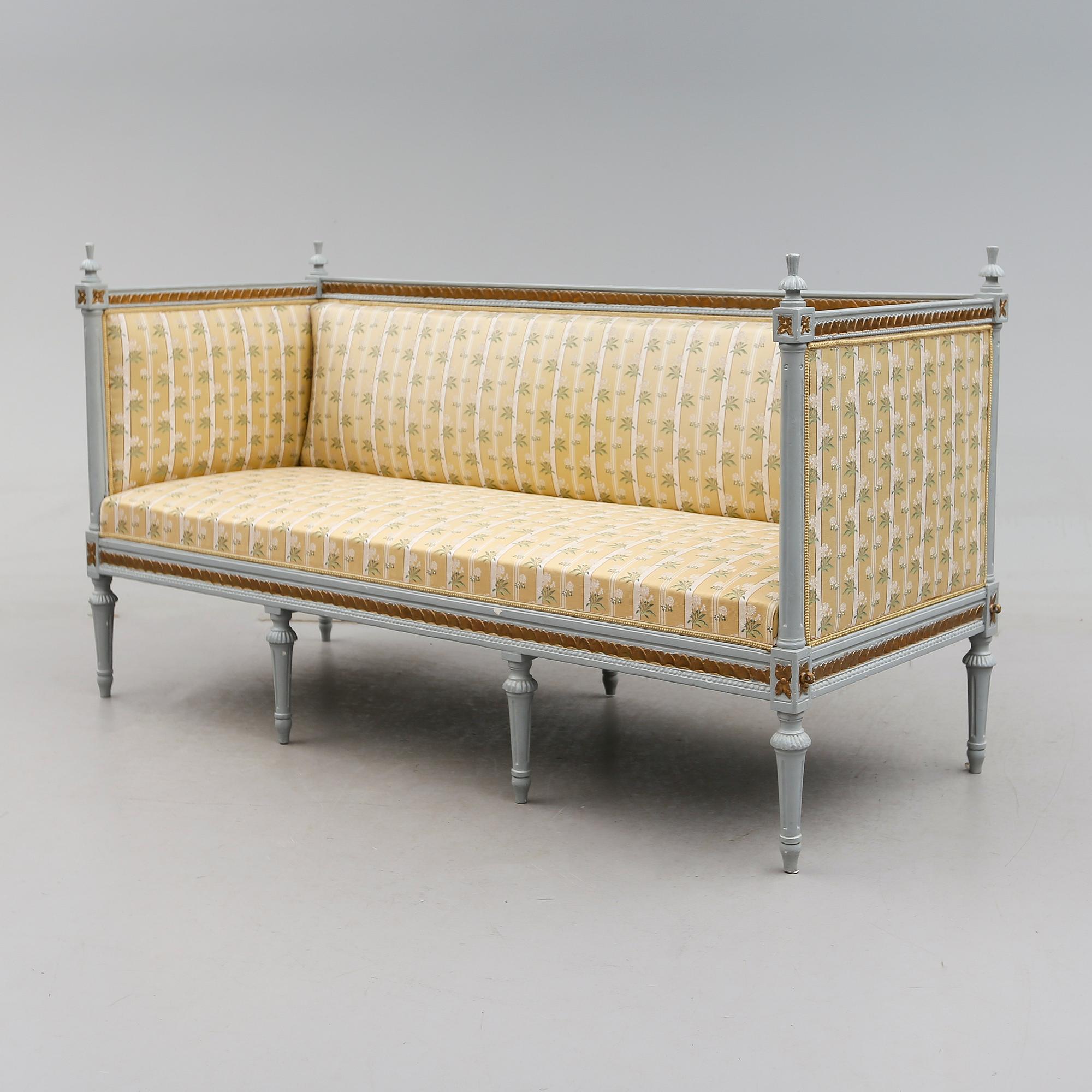 SOFFA, gustaviansk, sent 1700-tal.