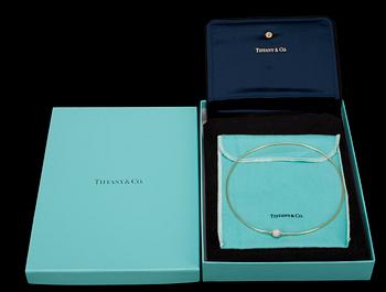 HALSSMYCKE, guld 18K, Tiffany & Co, 50 briljantslipade diamanter 0,87 ct. Intyg. Vikt 11,6 g.