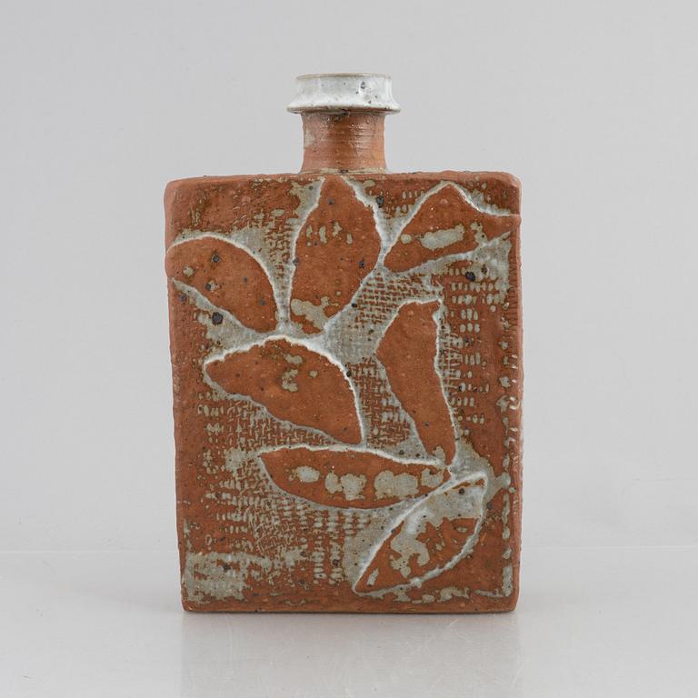 Finn Lynggaard, a stoneware vase, Denmark, signed.