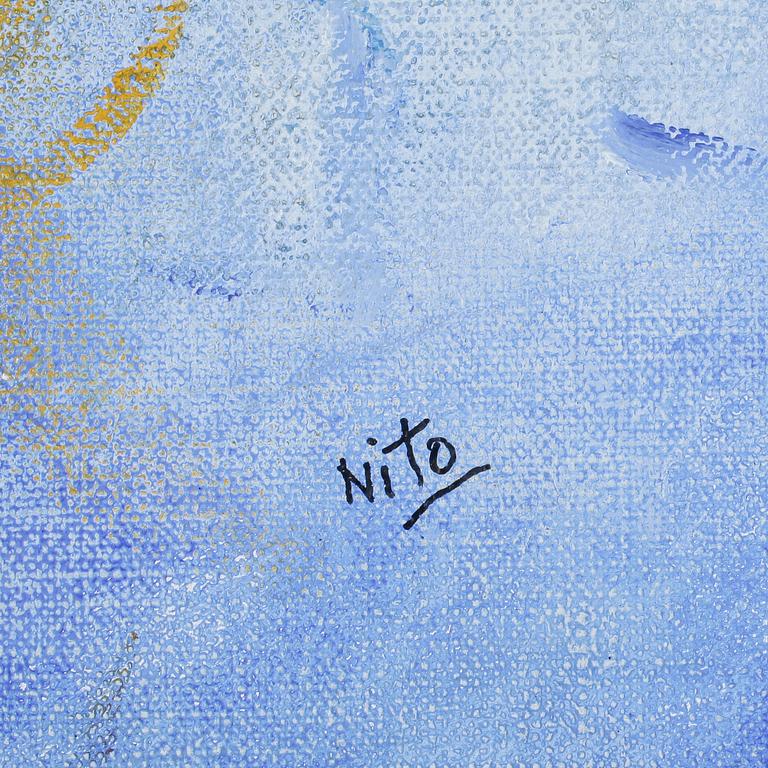 NITO VEGA, 2 st akryl på duk, signerad Nito.