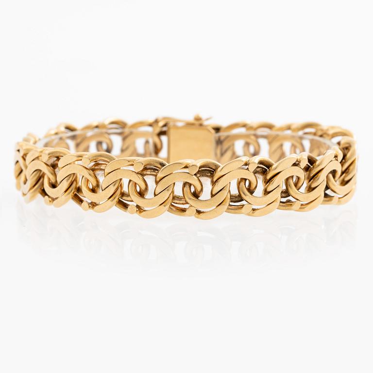 Armband 18K guld, bismarcklänk.