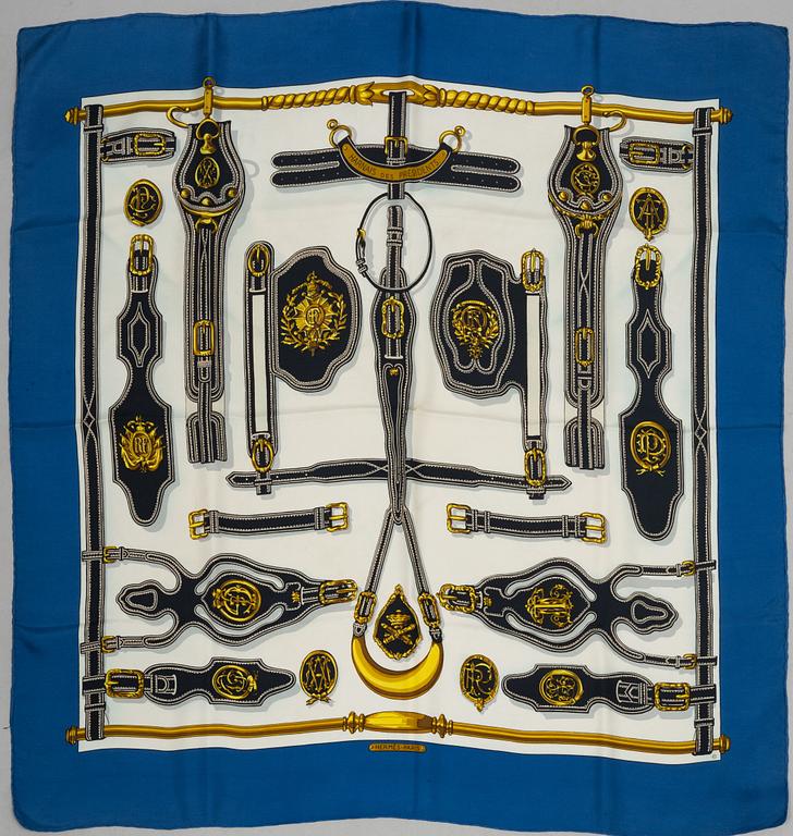 Hermès, a 'Harnais des Présidents' scarf.