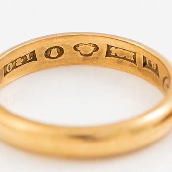 Rings, 4 pieces, 18K gold.