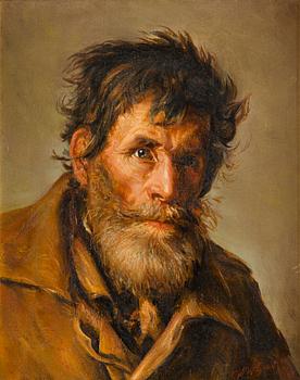 Igor Muslimov, Portrait of an Old Man, copy after Ilya Repin.