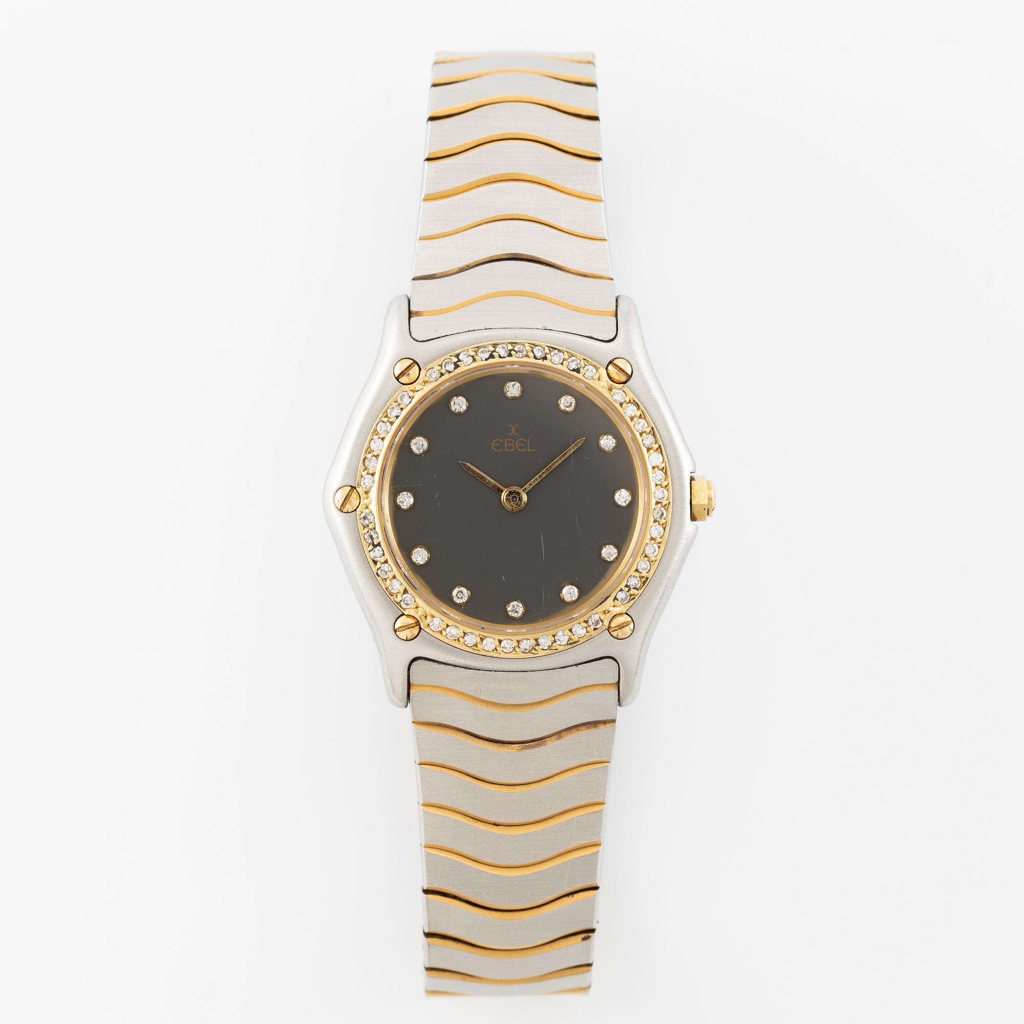 Ebel, Wave, "Barbro Peterson", wristwatch, 27.5 mm.