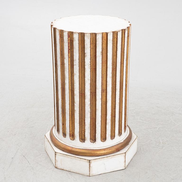A Gustavian style pedestal, first half of the 20th Century.