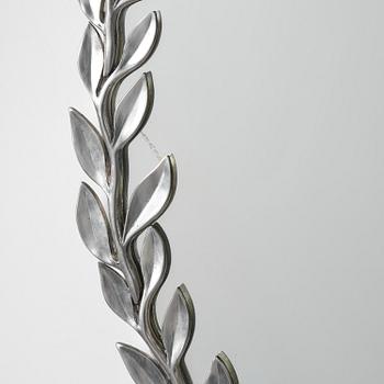 Estrid Ericson, a pewter framed mirror, model "A 2492", Svenskt Tenn, Stockholm, 1957.