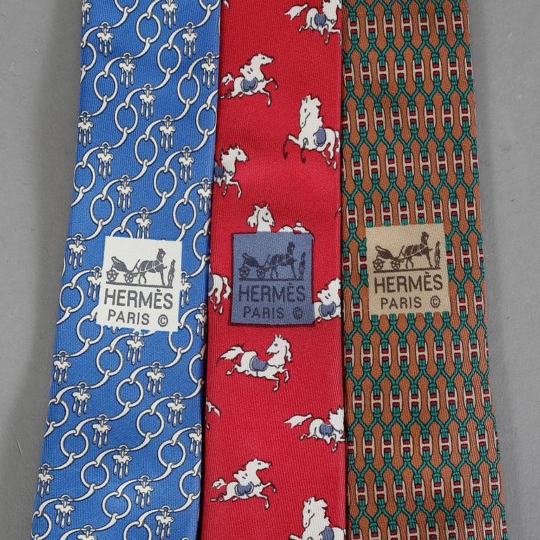SLIPSAR, 3 st, siden, Hermès.