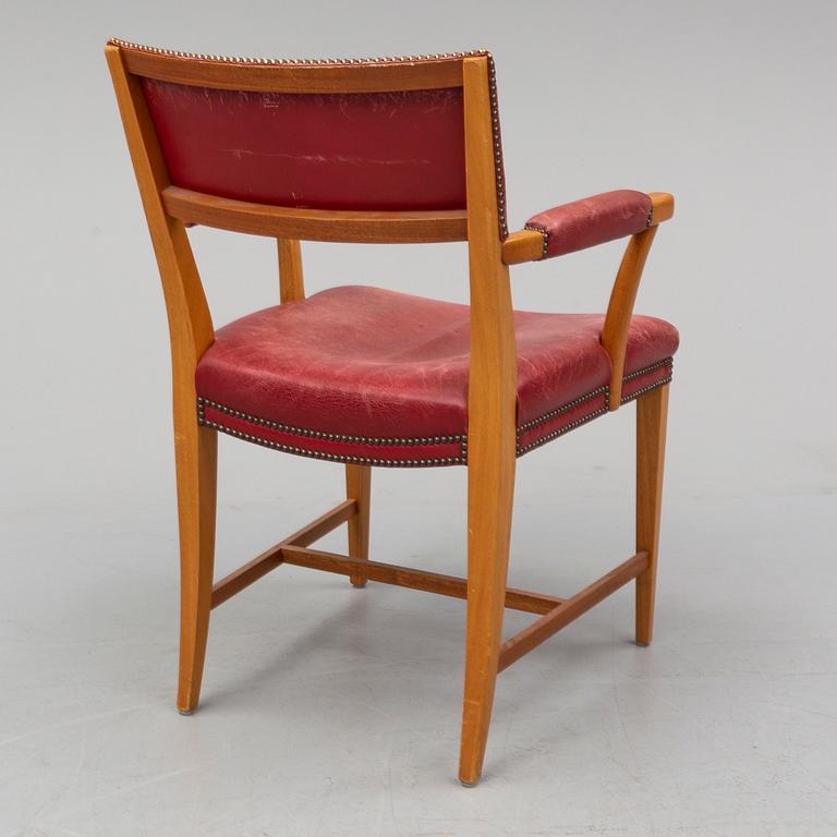 JOSEF FRANK, a mid 20th century model 695 armchair for Firma Svenskt Tenn, Sweden.