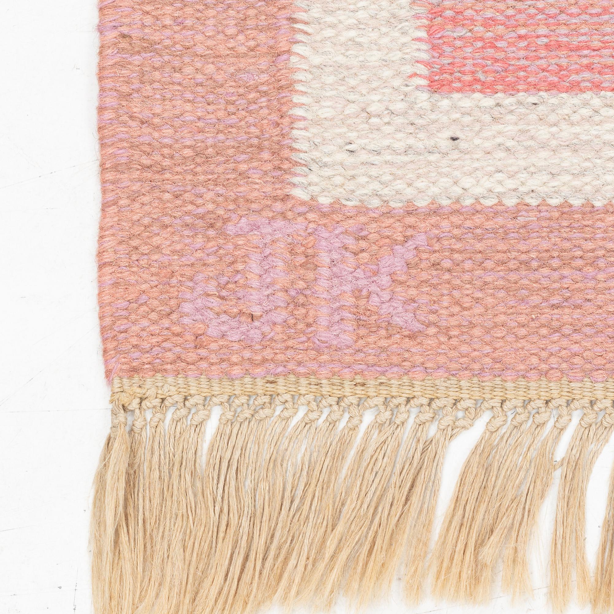 Matta, rölakan, signerad JK, 210 x 140 cm.