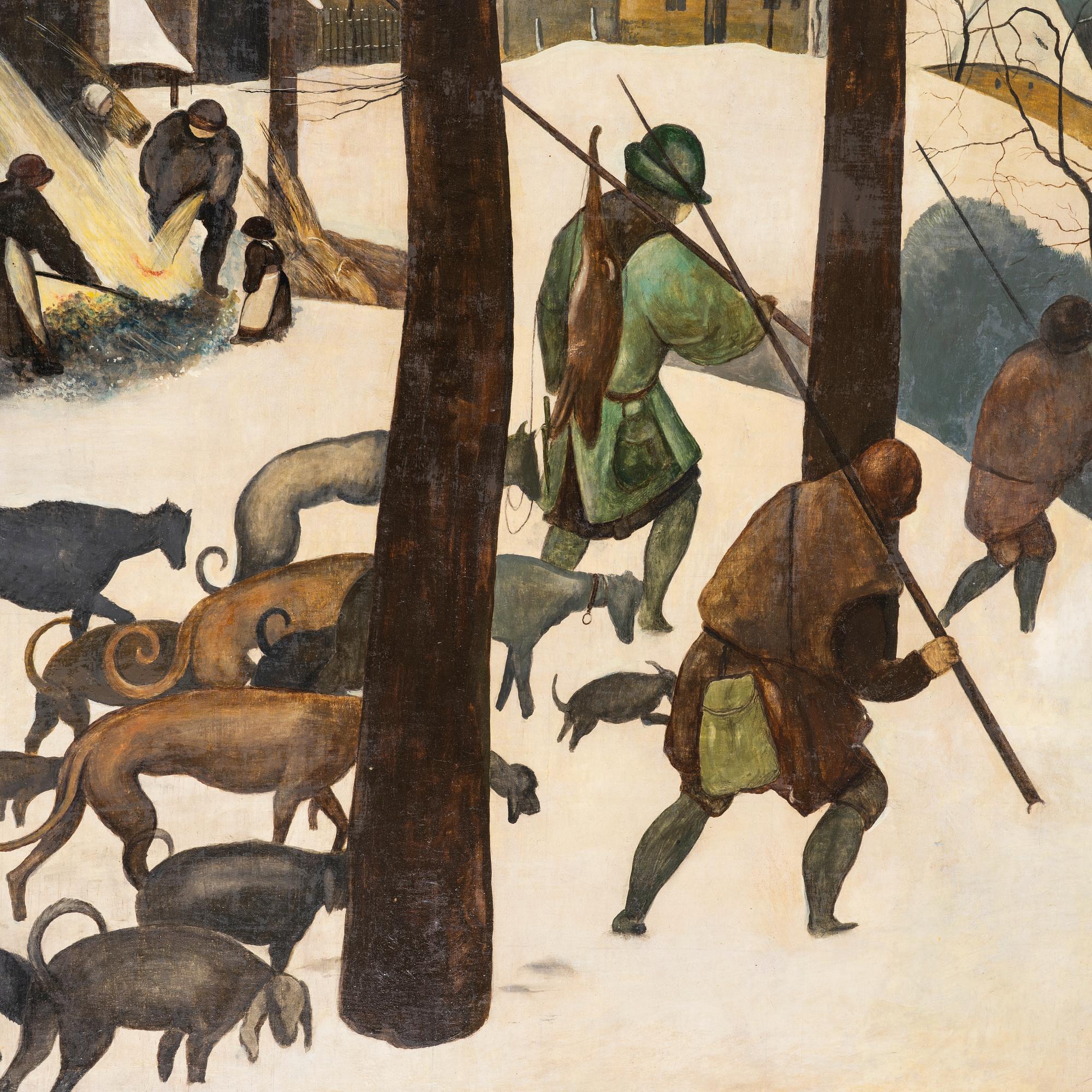 Pieter Brueghel dä, copy after, The Hunters in the Snow.