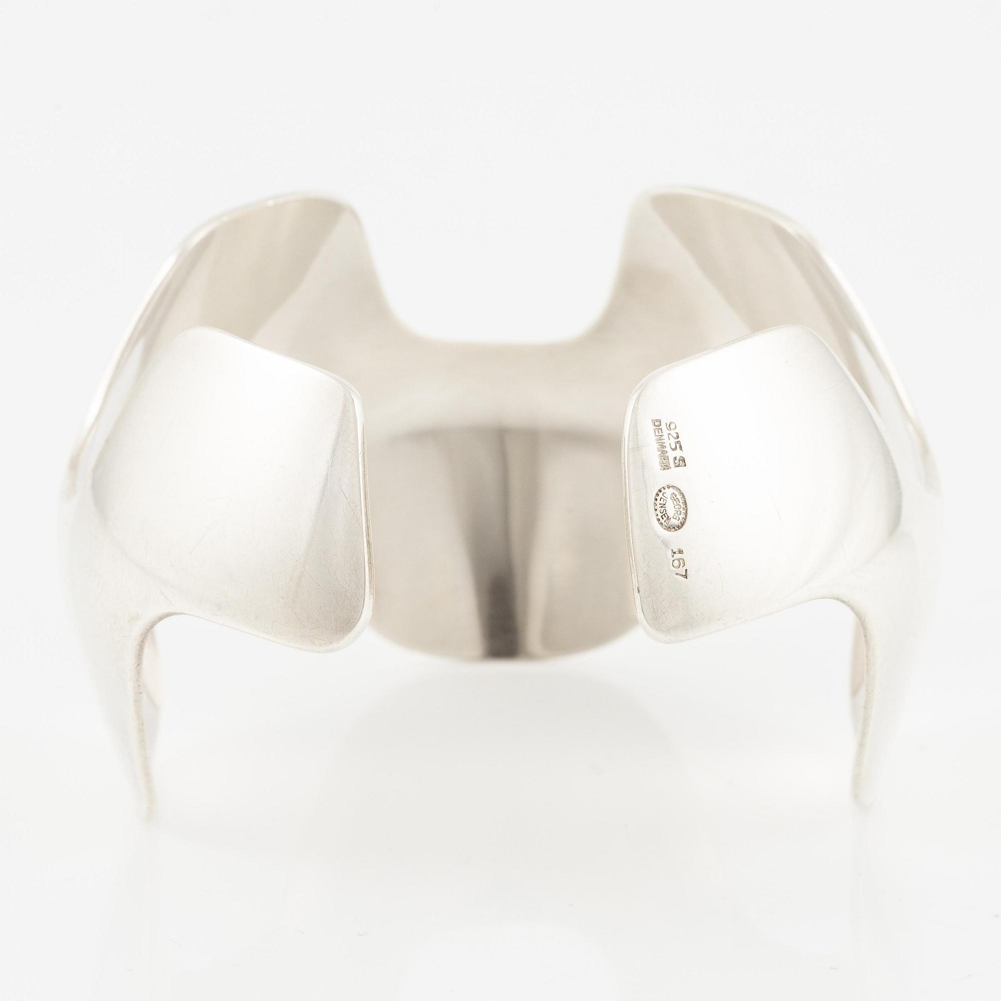 Inga-Britt "Ibe" Dahlquist, armband, sterlingsilver, för Georg Jensen, Danmark post 1945.