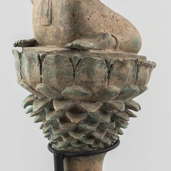 A pair of Buddhist sculptures, Thailand, 20th century.