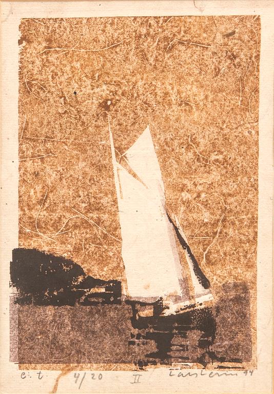 Lars Lerin, träsnitt signerat daterat och numrerat 94 e:t 4/20.
