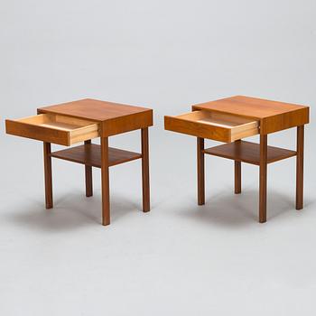 Nattduksbord, ett par, 1960-70 tal.