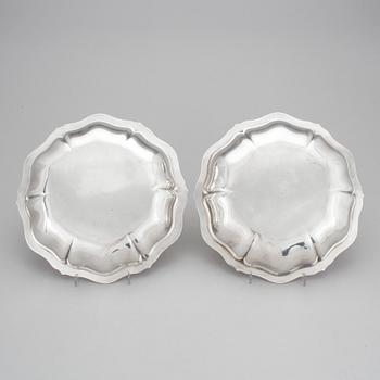 SKÅLAR, ett par, silver, K. Andersson, Stockholm, 1920. Vikt ca 1000 gram.